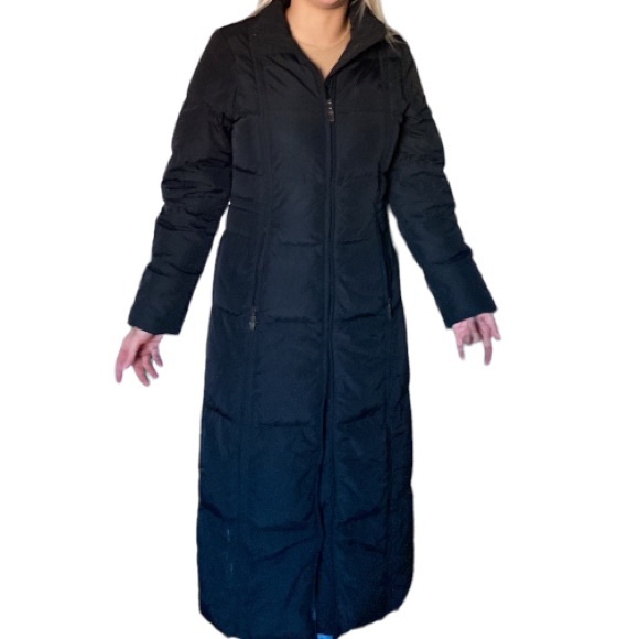 UTEX Long Black Down / Waterfowl Feathers Coat!!! - Picture 1 of 12